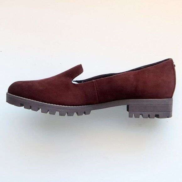 Easy Spirit Brown Suede Leather Lug Sole Low Heel Loafers Slip-on Orthotic Shoes - Picture 10 of 16